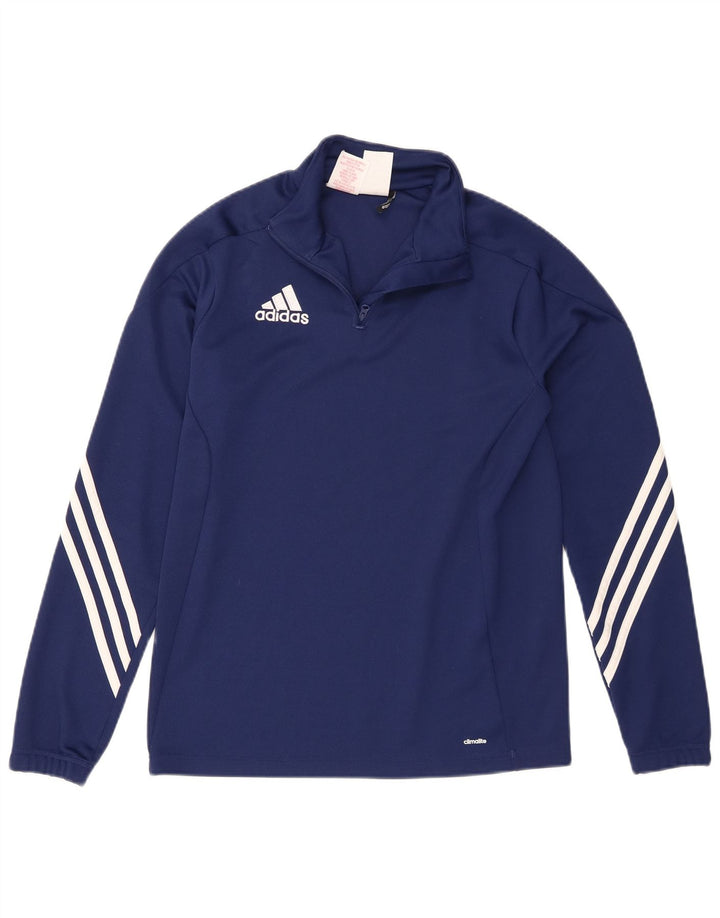 Adidas Climalite Pull Survêtement Top Garçon 13-14 Ans XL Bleu Marine