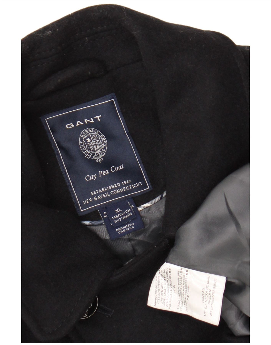 Gant Caban Filles 11-12 ans XL Bleu Marine Laine