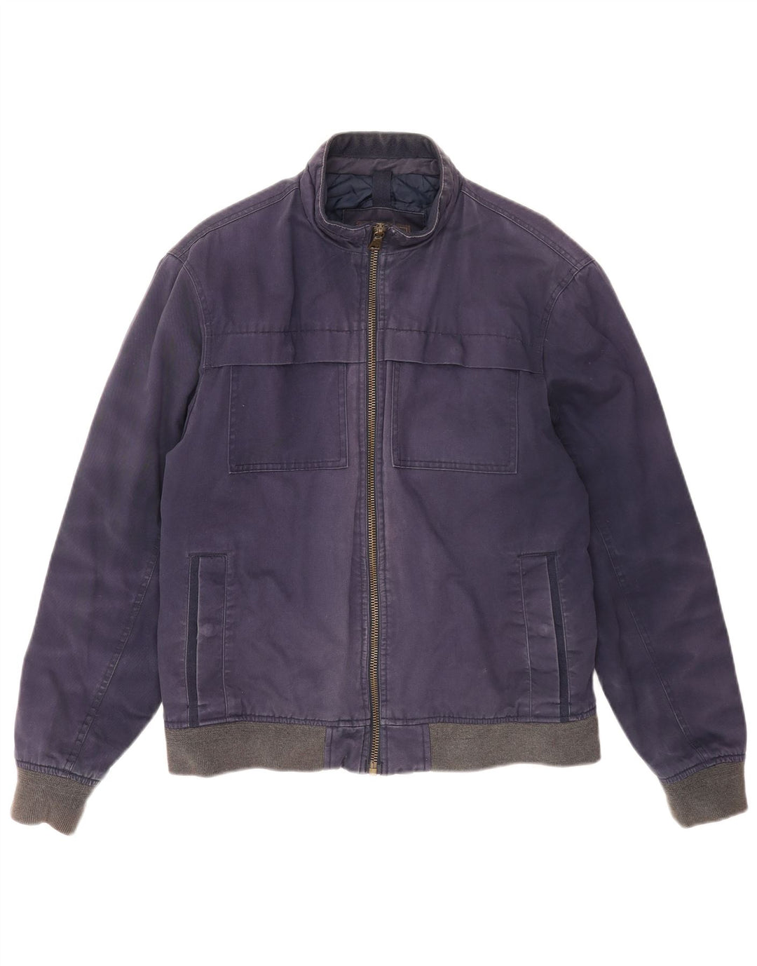 Marks & Spencer Veste Bomber Homme UK 38 Bleu Marine Moyen