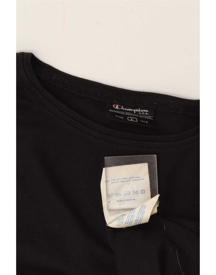 Champion Haut à manches longues pour femme UK 16 Large Gris Coton