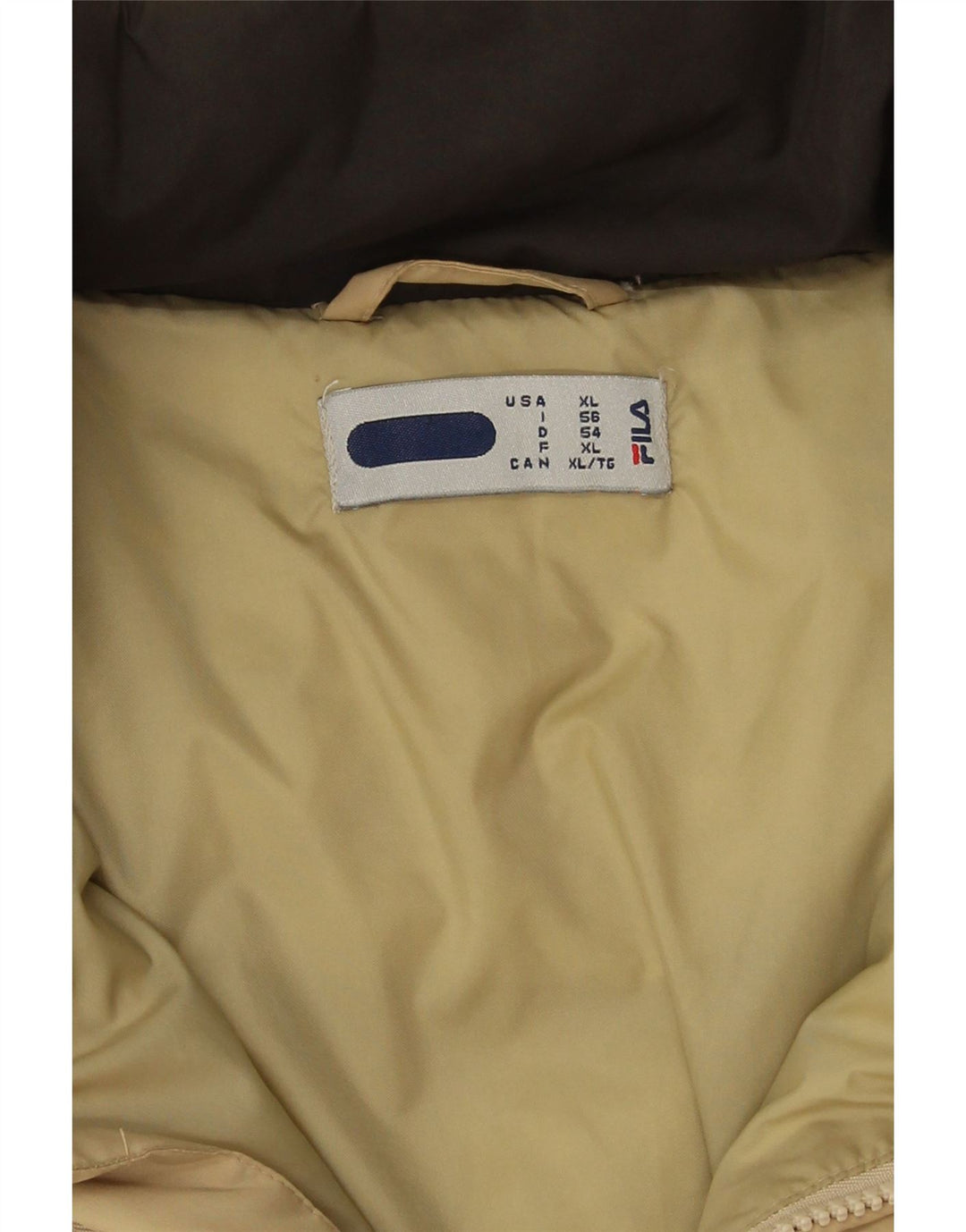 Fila Veste matelassée homme UK 42 XL Beige Polyester