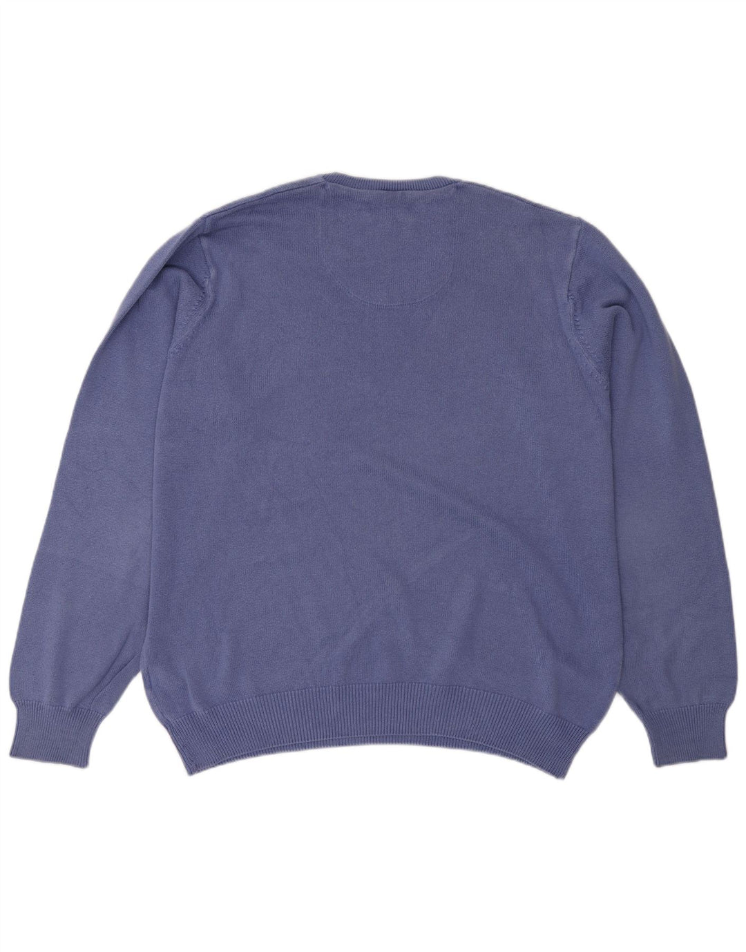 Marks & Spencer Pull à col en V Blue Harbour pour hommes, grand coton bleu