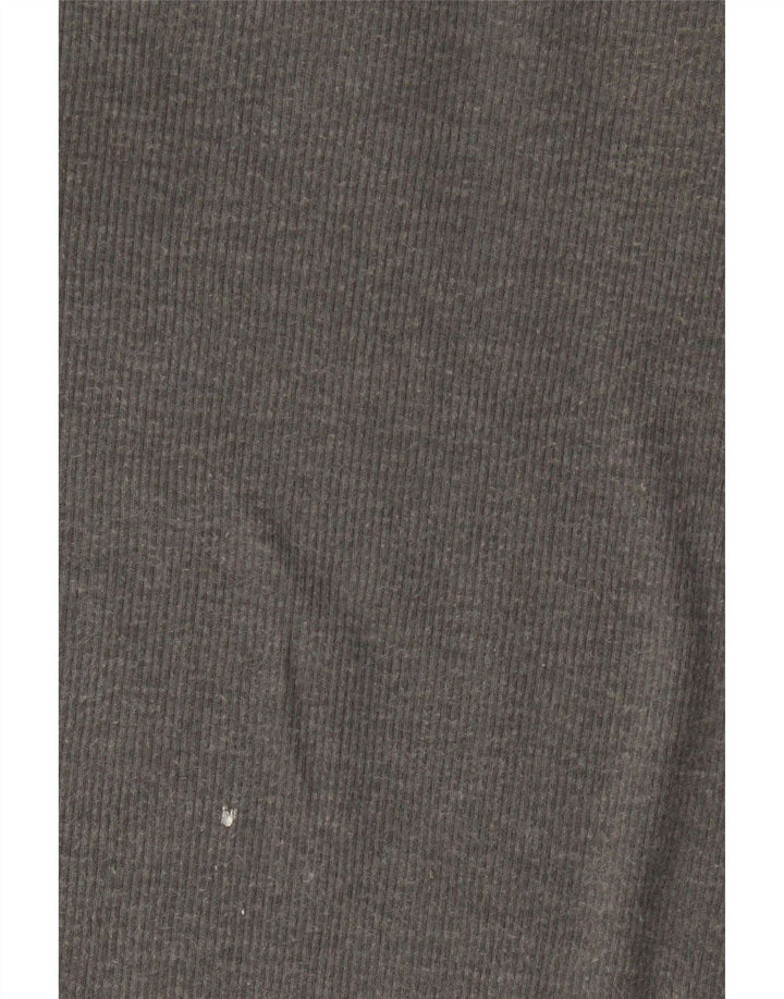 Diesel Haut graphique à manches longues pour femme UK 12 Gris moyen Coton