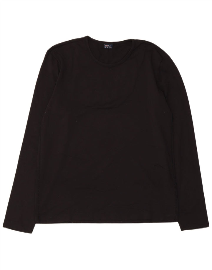 FILA Haut à Manches Longues Homme Noir Moyen