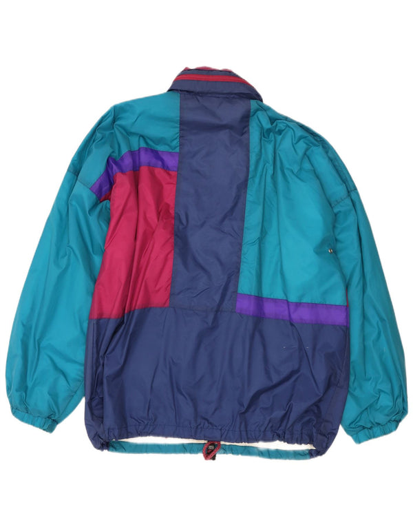 Marcel Clair Veste de pluie à capuche pour homme EU 52/54 Large Bleu Colorblock