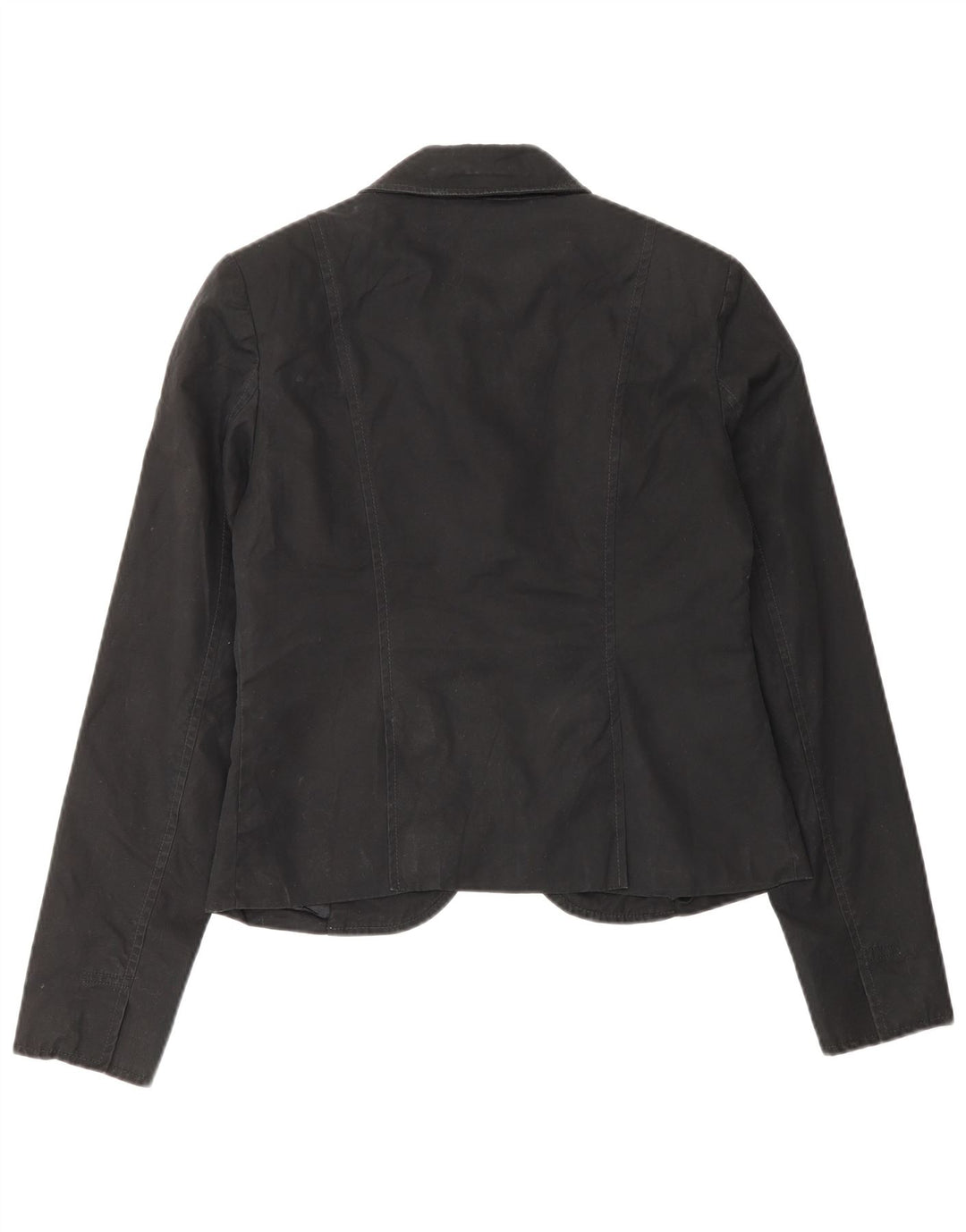 Gap Veste Blazer 1 Bouton Femme UK 6 XS Noir Coton