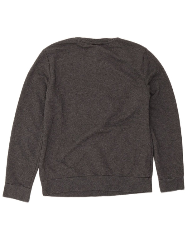 Adidas Sweat-shirt graphique pour femme UK 12/14 Gris moyen Coton
