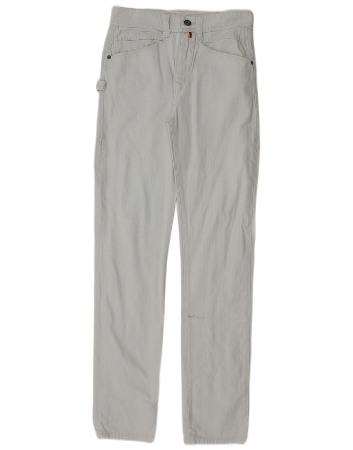 Guru Jean slim droit femme W28 L34 bleu à chevrons en coton