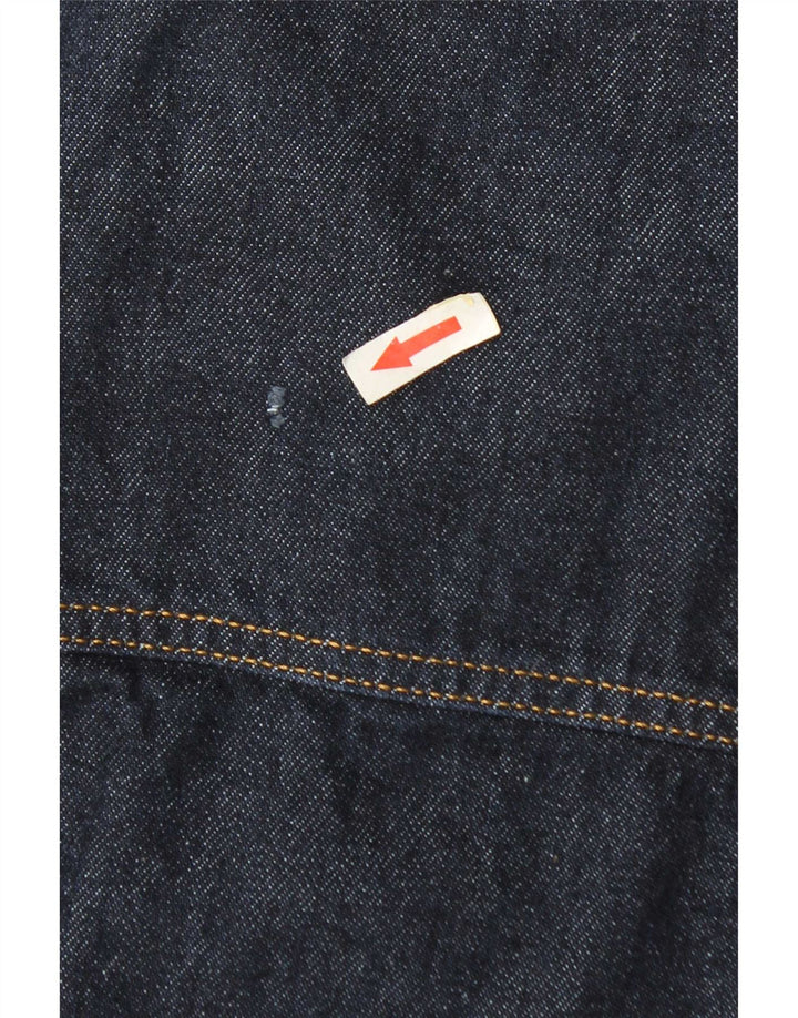 Zara Veste en jean pour homme UK 42 XL Bleu marine Polyester