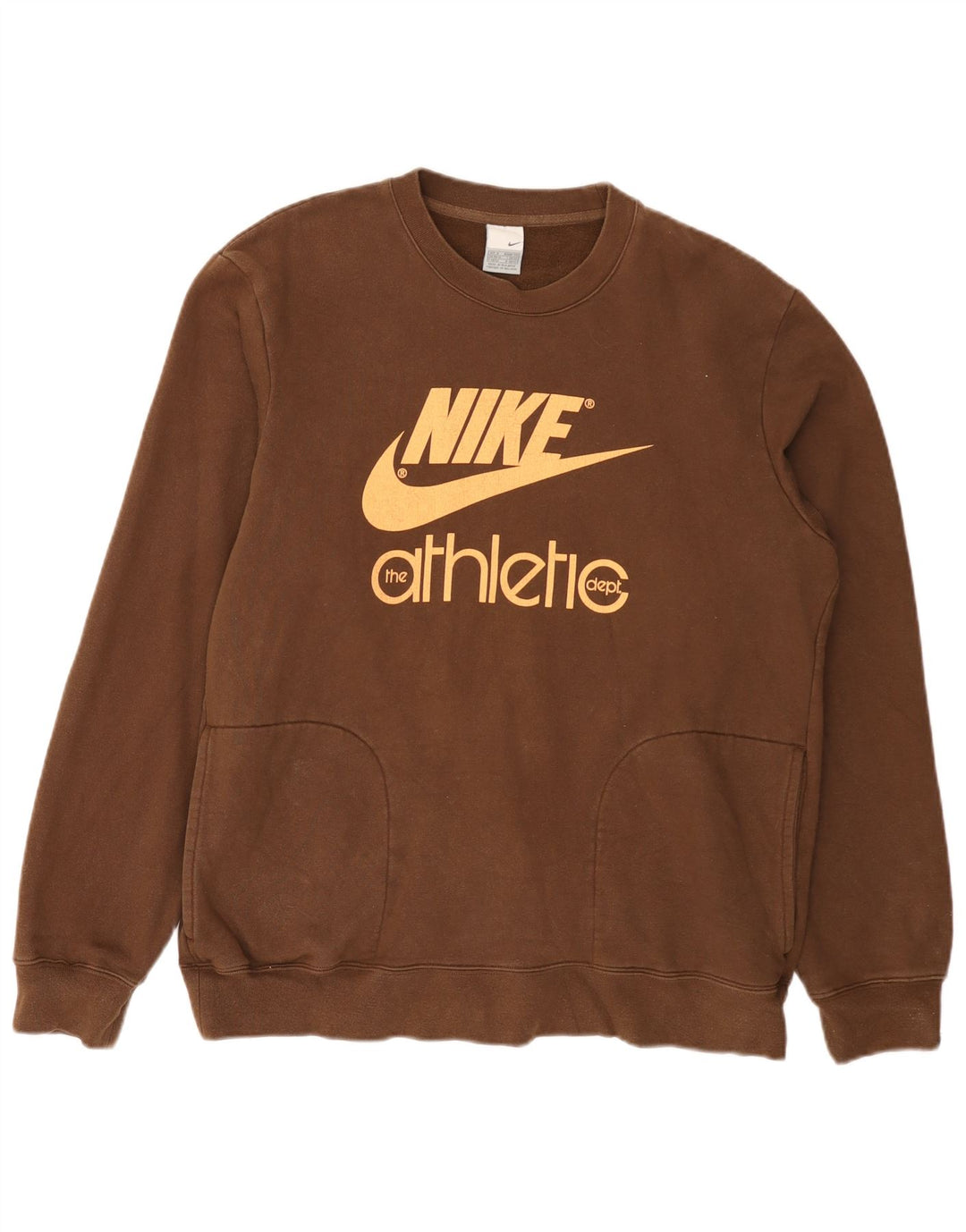 Nike Sweat-shirt graphique pour homme UK 39/41 Marron moyen Coton