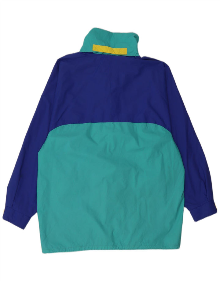 BAILO Veste de Pluie Coupe Ample pour Homme IT 46 Petit Bleu Colorblock Polyester