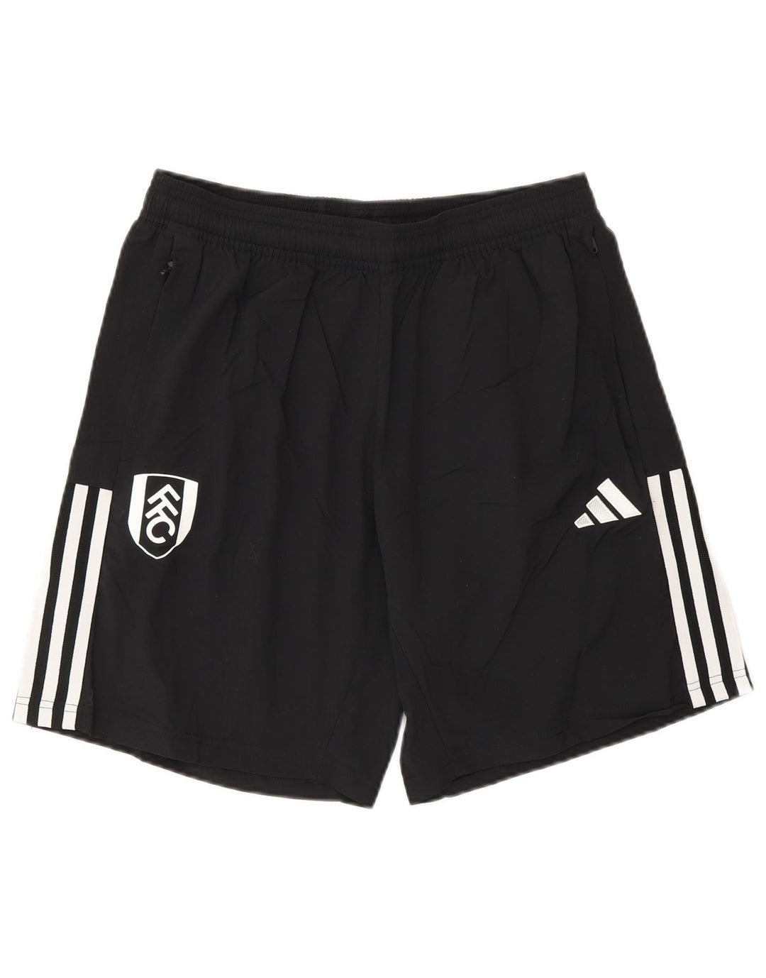 Adidas Short de sport graphique pour homme en polyester noir moyen