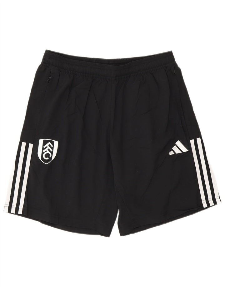 Adidas Short de sport graphique pour homme en polyester noir moyen