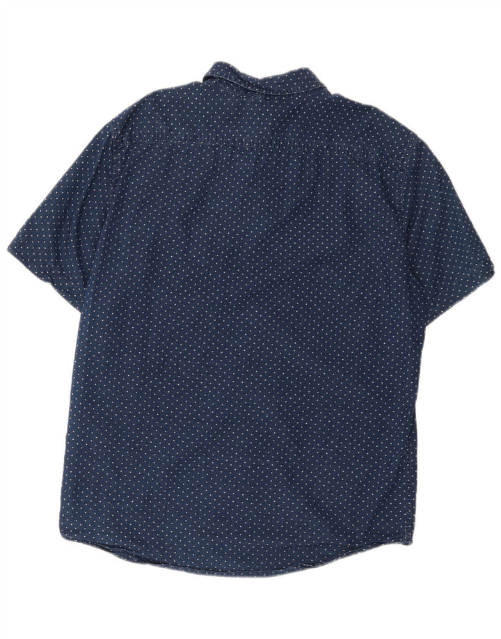 Levi's Chemise à Manches Courtes Standard Homme Bleu Marine Medium Spotted Cotton