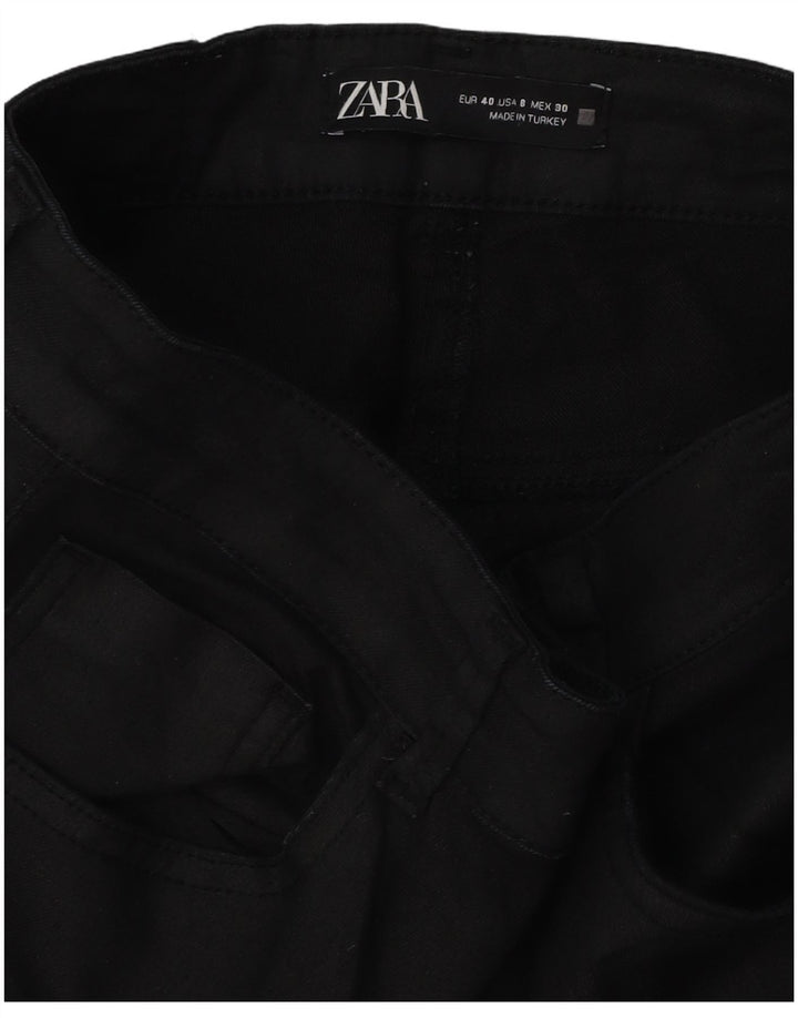 Zara Pantalon décontracté slim pour femme EU 40 Medium W30 L26 Noir