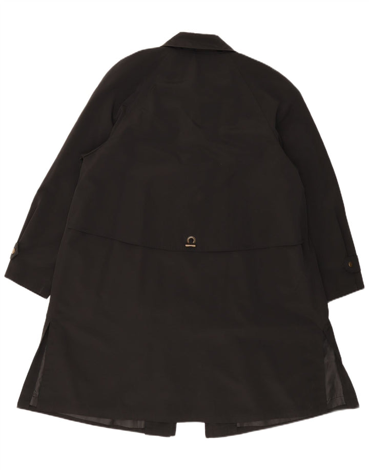 Hamells Manteau coupe ample pour femme UK 12 Medium Noir Polyester Classique