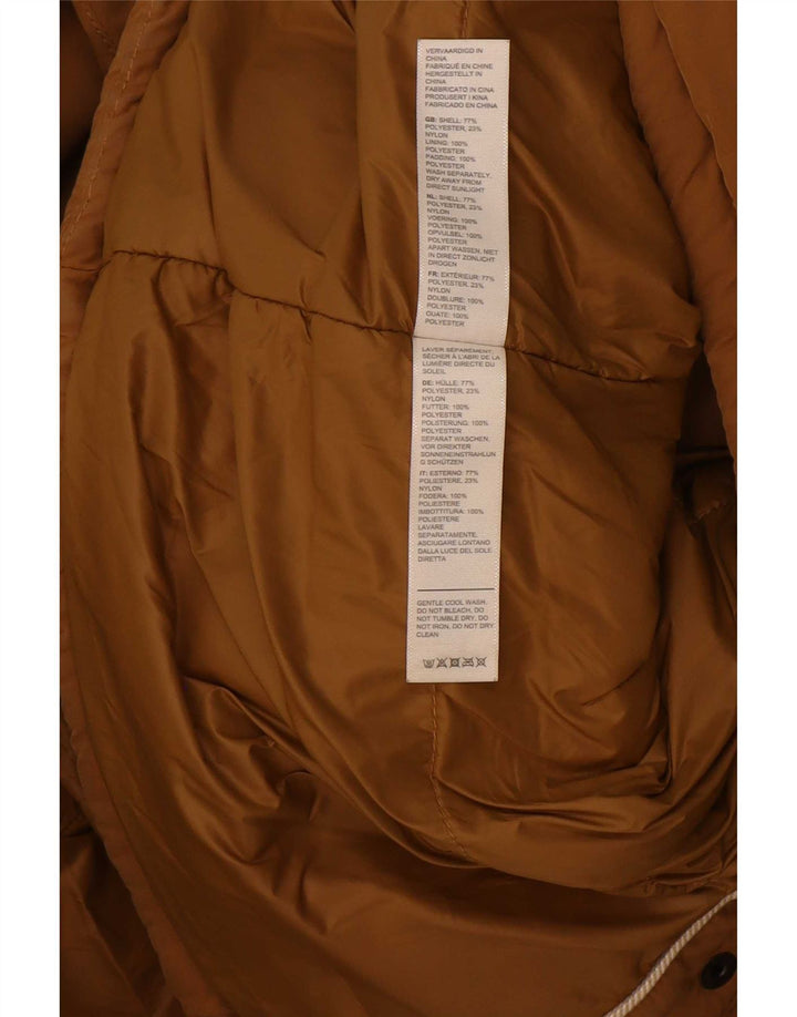 Fat Face Gilet rembourré surdimensionné à capuche pour femme UK 10 Petit Polyester Beige