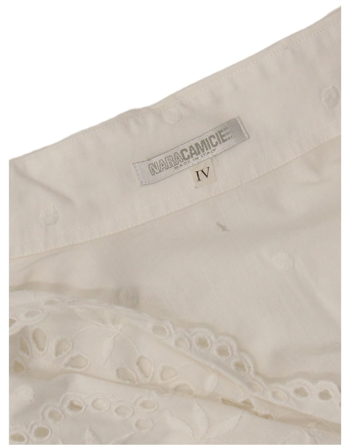 Naracamicie Chemisier sans manches pour femme UK 12 Blanc moyen