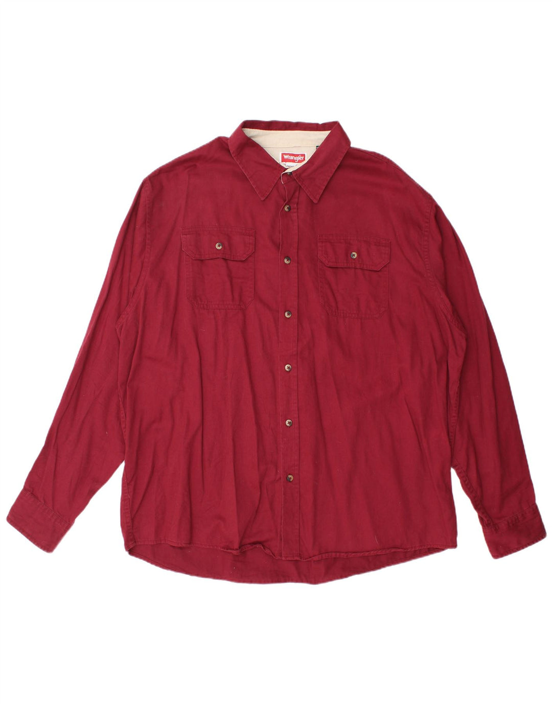 Wrangler Chemise Homme XL Coton Bordeaux