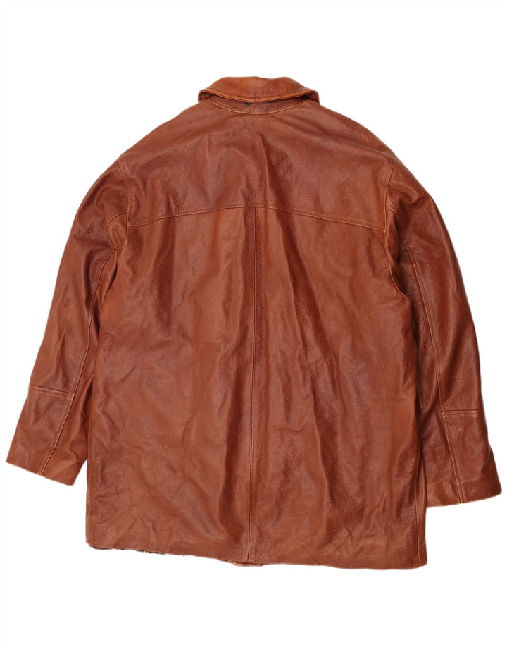 Pirbos Veste en cuir pour homme IT 58 4XL Marron