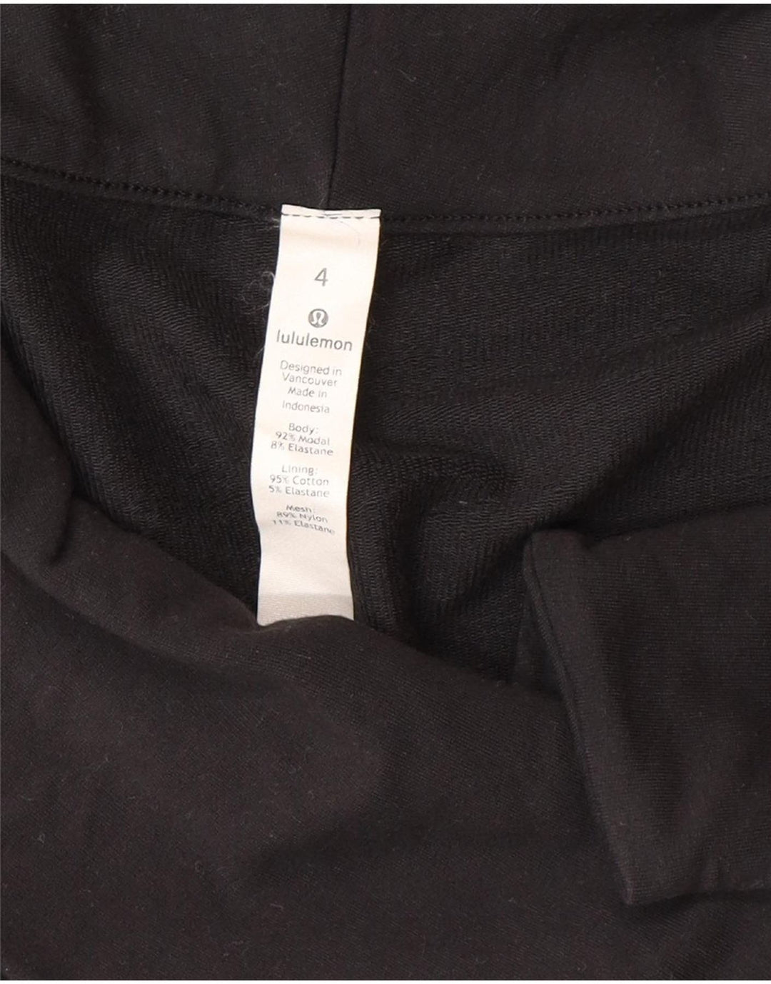 Lululemon Veste de survêtement pour femme US 4 Small Noir Modal