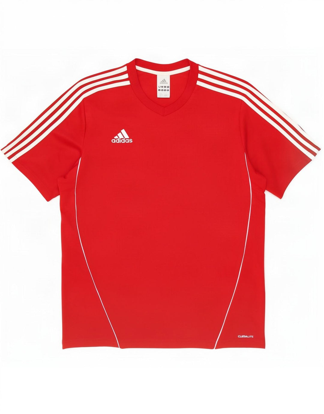 Adidas Homme Climalite T-Shirt Haut Rouge Moyen Polyester