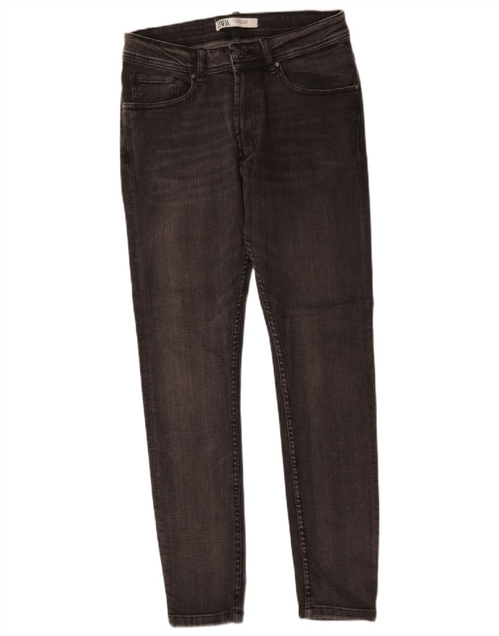 Zara Jean Slim Homme EU 40 Moyen W31 L28 Gris Coton