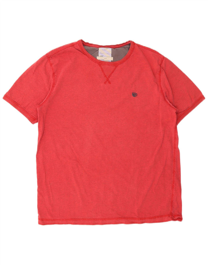 T-shirt pour hommes FAT FACE, taille L, rouge, en coton