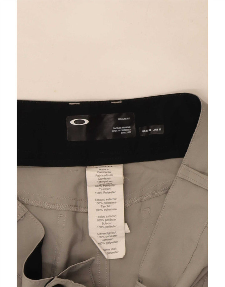 Oakley Short décontracté coupe régulière W30 pour homme, gris moyen, polyester
