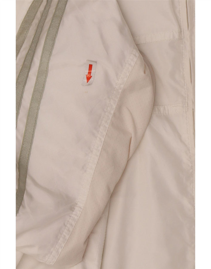 Adidas Femmes Clima 365 Survêtement Top Veste UK 14 Moyen Blanc Polyester