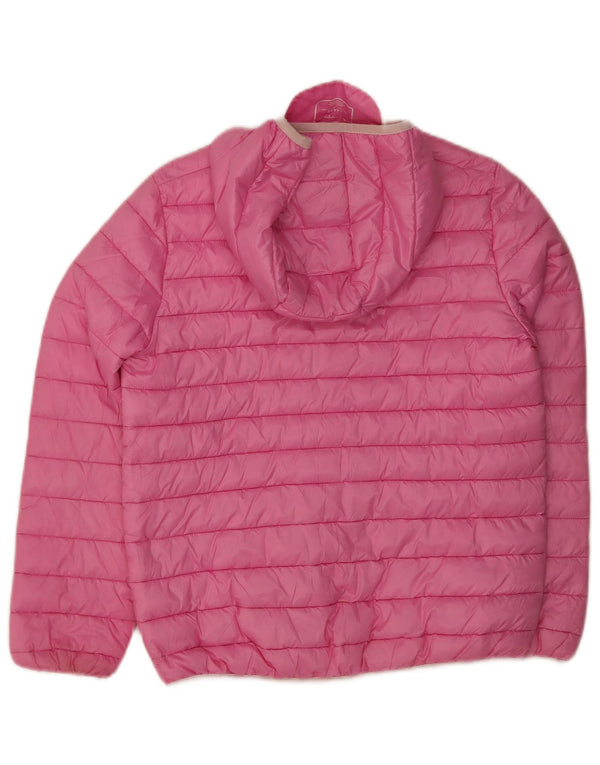 Champion Veste matelassée à capuche pour fille 11-12 ans Rose Large Polyester