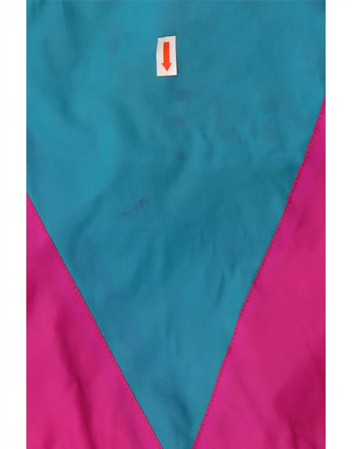 ETIREL Manteau imperméable surdimensionné à capuche pour femme UK 14 Rose moyen Floral années 80