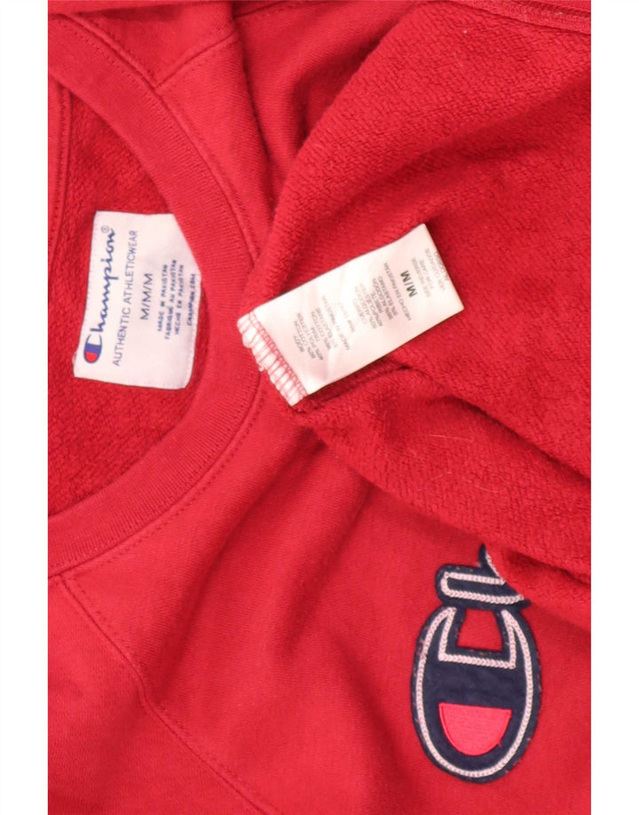 Champion Sweat-Shirt Graphic Regular Fit Homme Rouge Moyen Coton