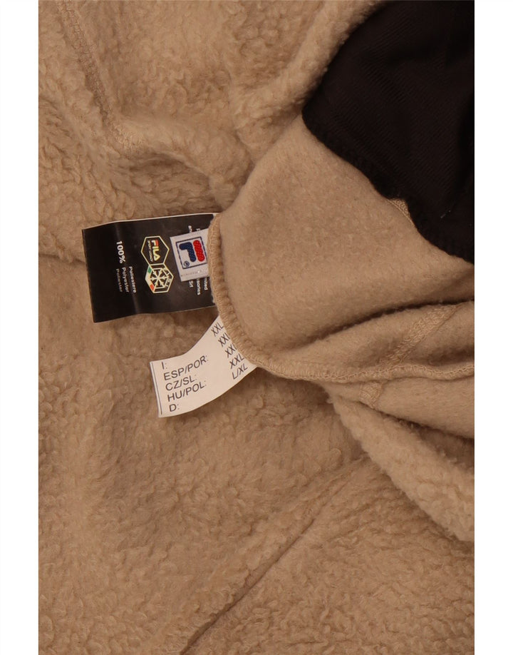 FILA Veste Polaire Homme UK 44 2XL Marron Polyester