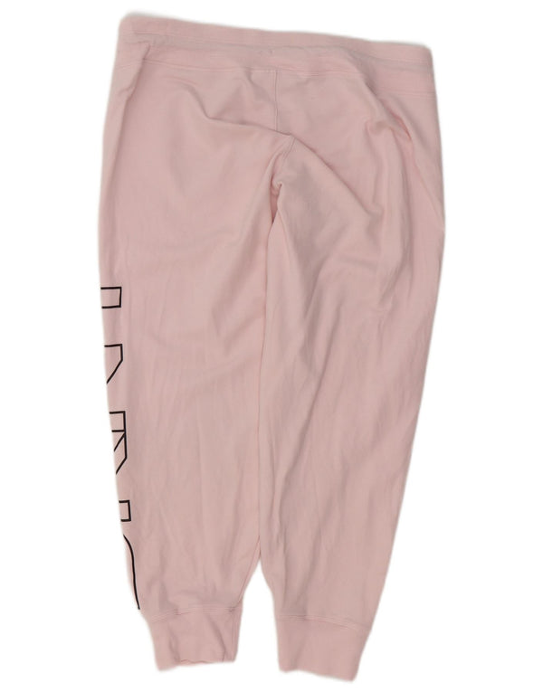 Dkny Pantalon de survêtement graphique pour femme Joggers UK 16 Large Rose Coton