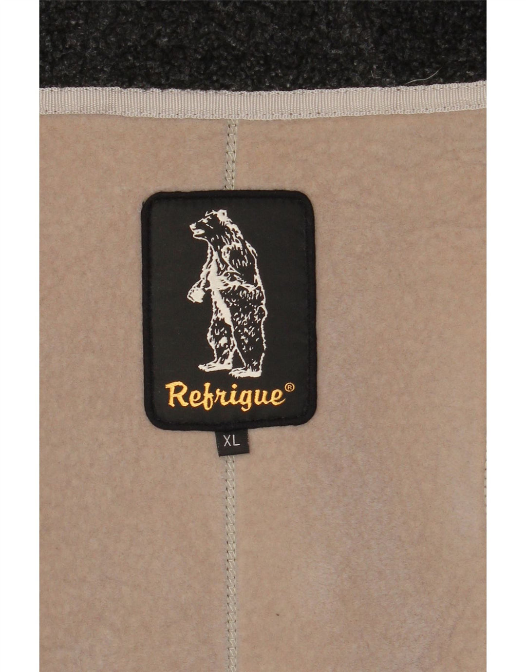 Refrigue Pull à capuche zippé XL vert homme