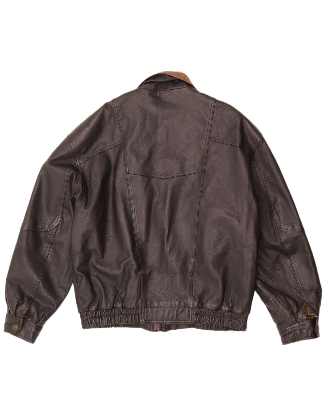 C&A Veste en cuir bomber pour homme EU 48 Noir moyen
