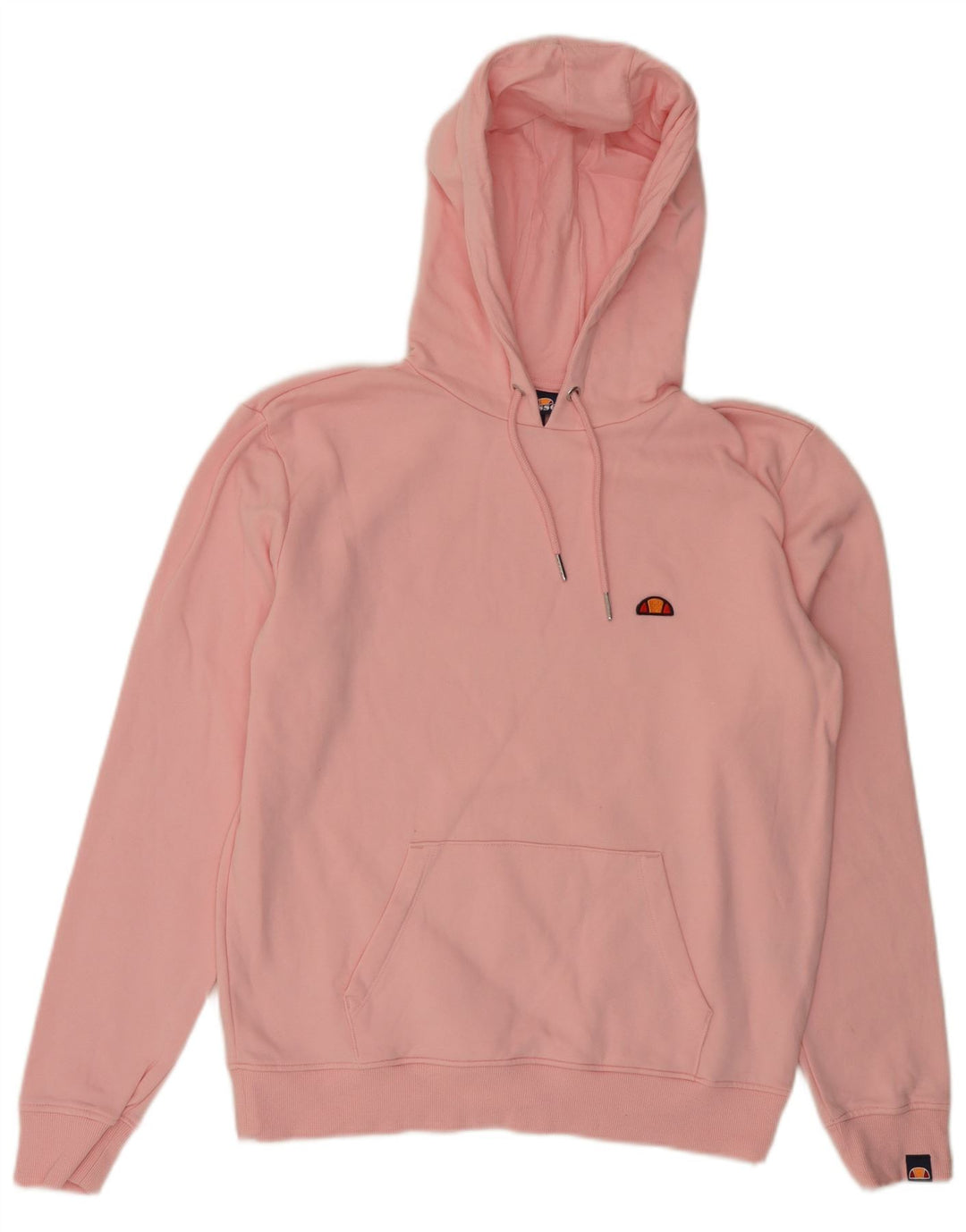 ELLESSE Pull à capuche pour femme UK 12 en coton rose moyen