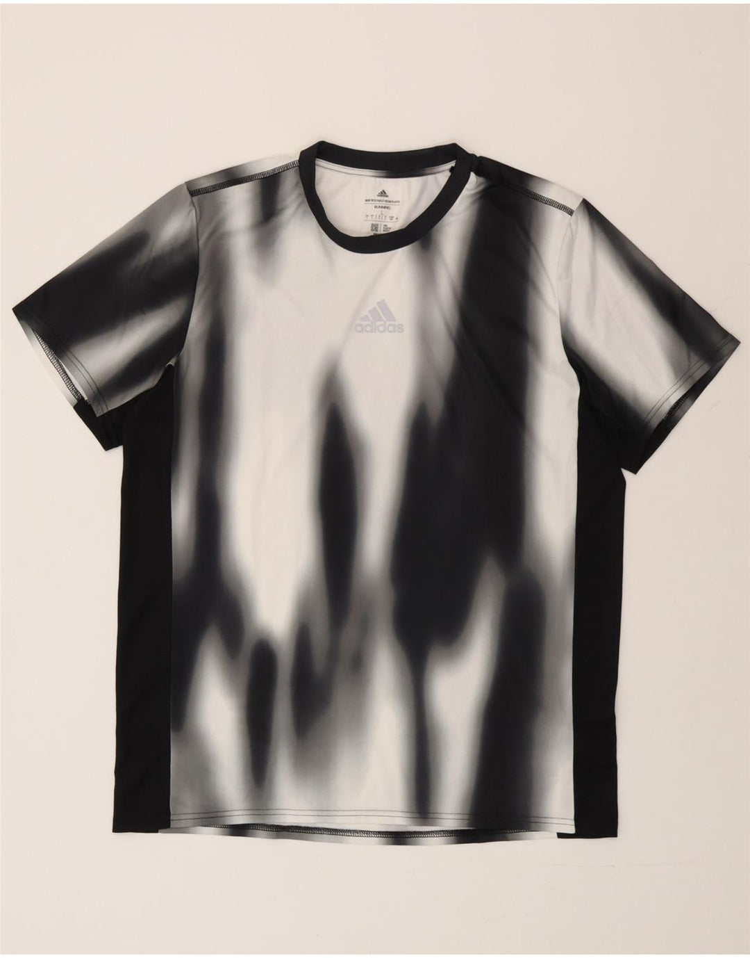 Adidas T-Shirt Homme Haut Large Noir Tie Dye Polyester