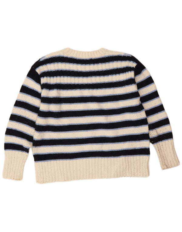 Marks & Spencer Pull col bateau pour femme UK 14 Bleu marine moyen