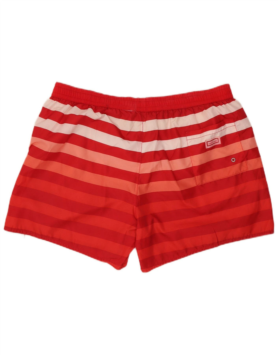 COAST Short de Bain Femme UK 18 XL Polyester Rayé Rouge