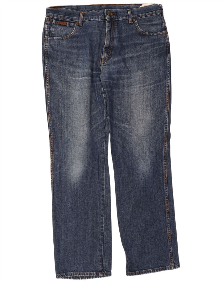 Wrangler Jean Droit Texas Homme W38 L32 Bleu Coton