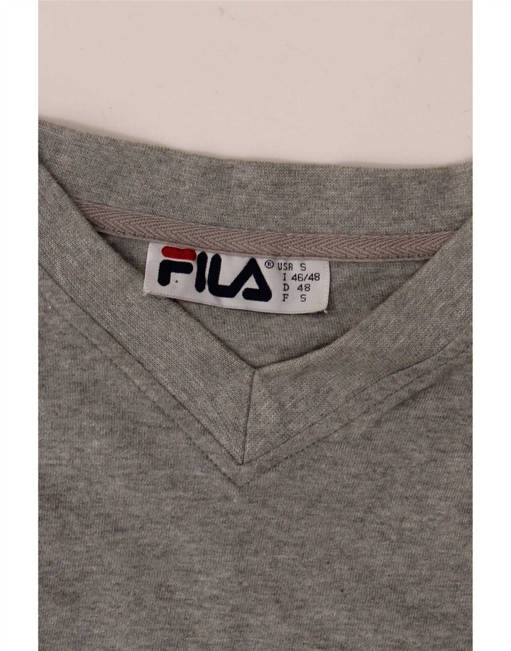 Fila T-Shirt Homme Top IT 46/48 Petit Gris Moucheté
