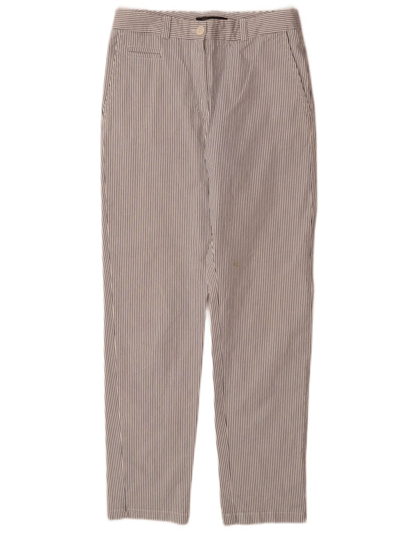 Marks & Spencer Pantalon chino pour femme UK 8 Small W28 L30 Blanc à fines rayures