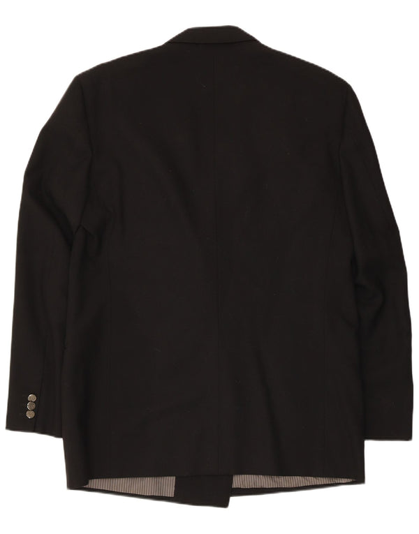 Reda Veste Blazer Croisée Homme IT 50 Large Laine Vierge Noire