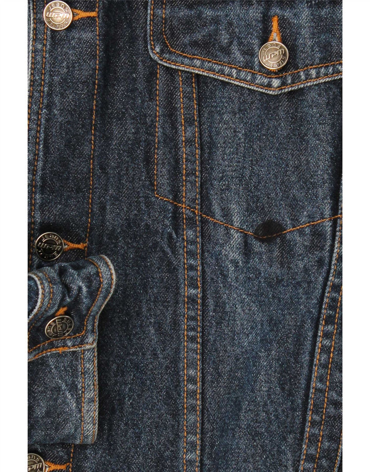WPM Veste en Jean Homme UK 42 XL Bleu Coton