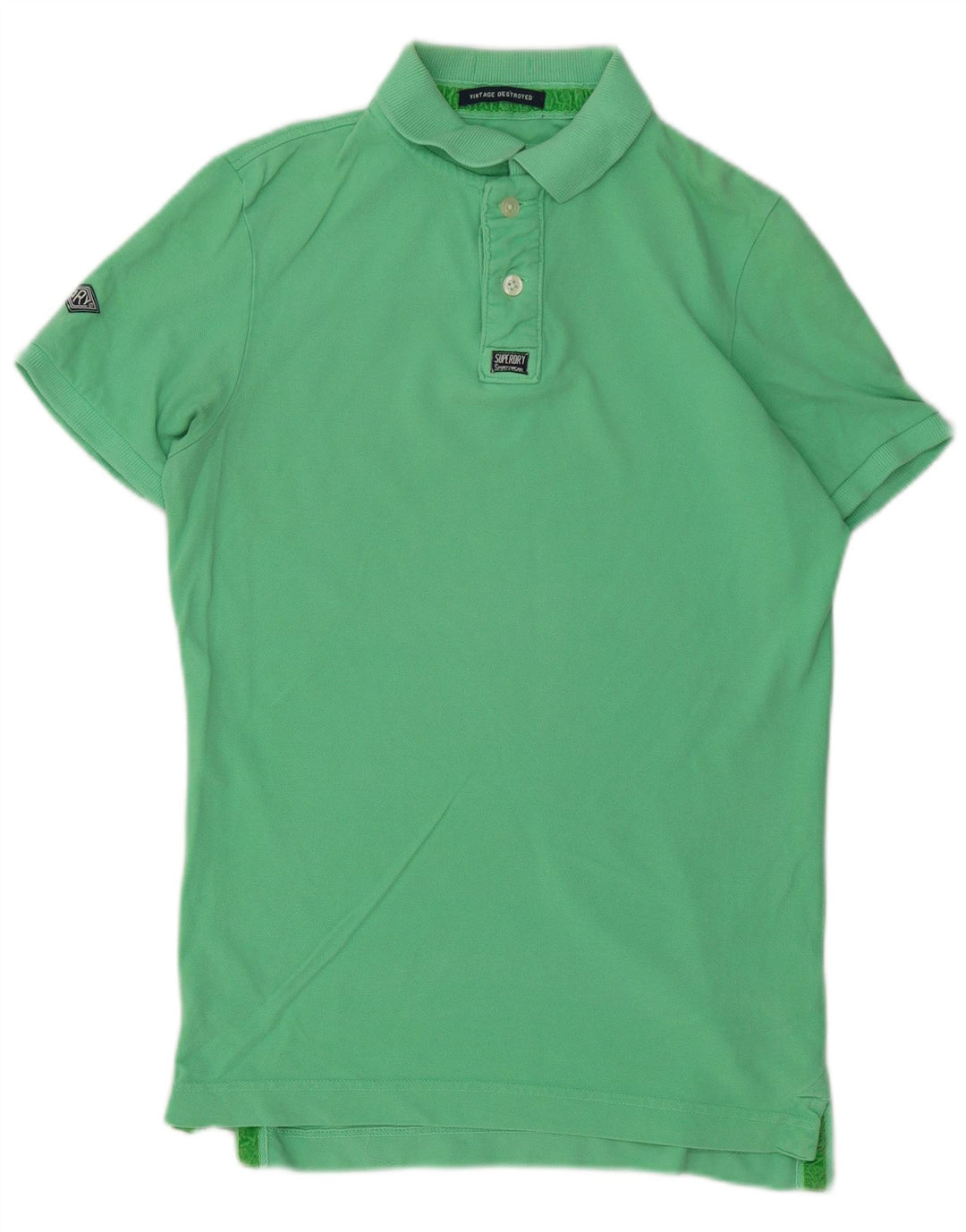 Superdry Polo Rugby Homme Vert Moyen Coton