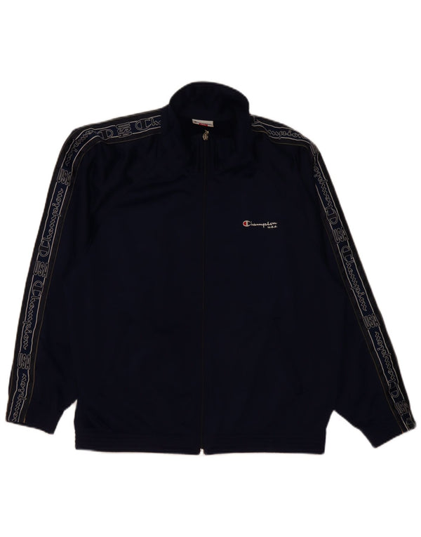 Champion Veste de survêtement coupe ample pour homme Bleu marine Taille S
