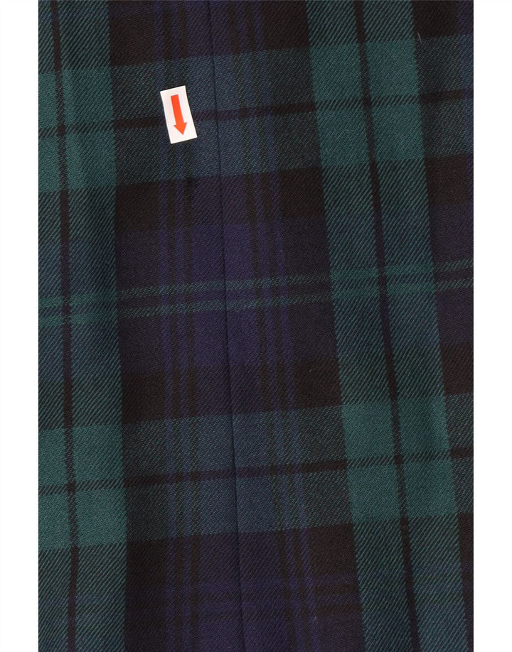 LUISA SPAGNOLI Veste Blazer Femme IT 46 Grand Vert Plaid Classique