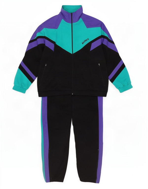 Killtec Survêtement complet coupe ample pour homme Petit noir en polyester color block